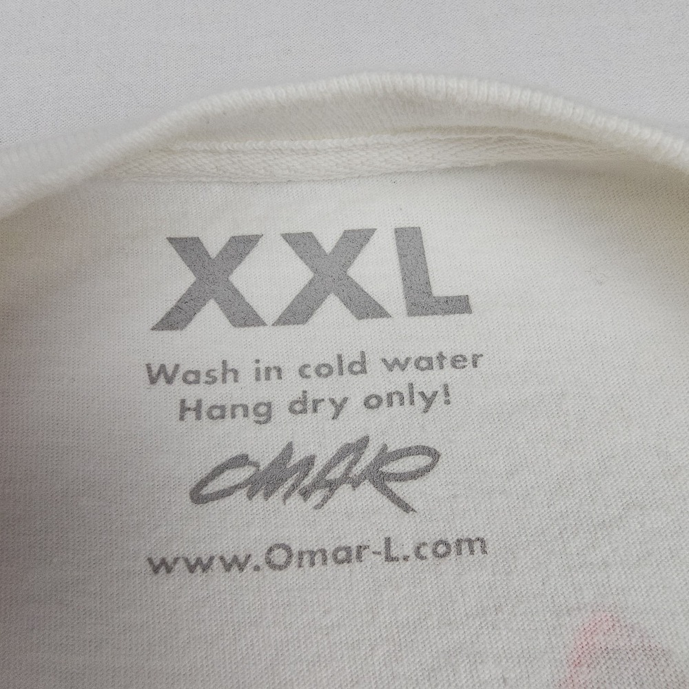 Omar-L‎ Red Wolf Dog Graphic White T Shirt Brain Front Print Men's XXL - Picture 5 of 9